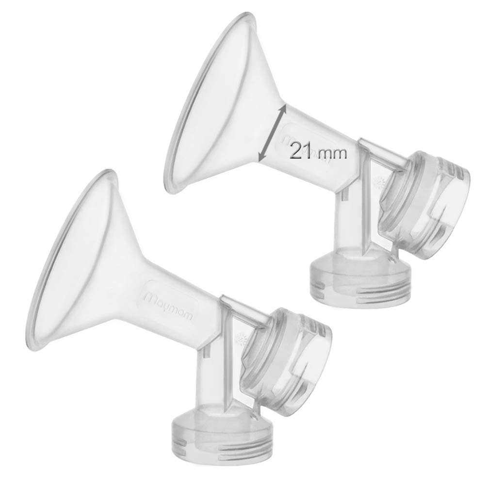 21 mm One-Piece Small Breastshield for Medela Breast Pumps; Replacement to Medela PersonalFit 21 Breastshield and Personal Fit Connector; Made by Maymom-image-25