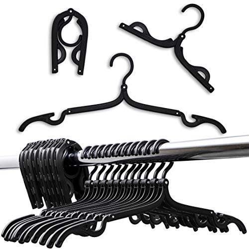 Juvale 24-Pack Portable Foldable Hangers for Clothes Cruise and Travel 165 x 15 Inches