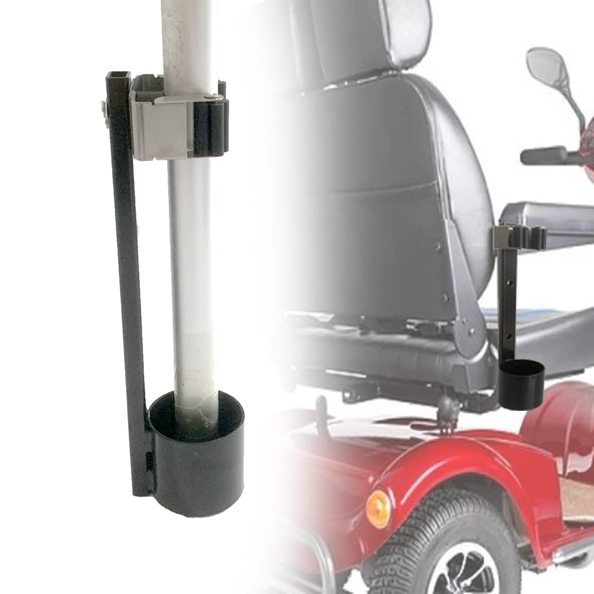 Buy Elderly Mobility Scooter Cane Holder Walking Stick Stand Support