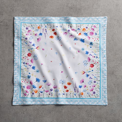 Maison d' Hermine Cloth Napkins Set of 4 100% Cotton Everyday Reusable Square Napkins Cloth Washable Dinner Party Wedding Restaurant Gifts for Mothers Day (Flower In The Field - Image 2