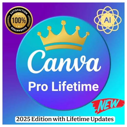Canva Pro Lifetime Subscription with Ai (1 User) | Activates on Your Account | Genuine License with All AI Tools Included | Magic Studio + Visual Suite 2.0, Canva Code, Canva Sheets ,Magic Charts, AI Image Generation | Multi-Device Support with Cloud Storage (Latest 2025 Edition) (All Devices Supported Win, Mac, iPad, Android, iOS M1 M2 M3 M4)