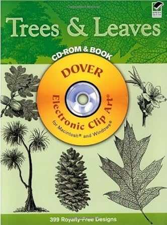 Trees and Leaves CD-ROM and Book (Dover Electronic Clip Art) by Dover (2004-08-13)