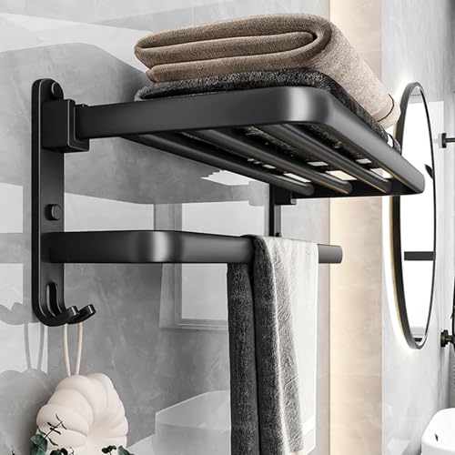 Porte-serviette salle de bain de 60cm pour optimiser vos petits espaces