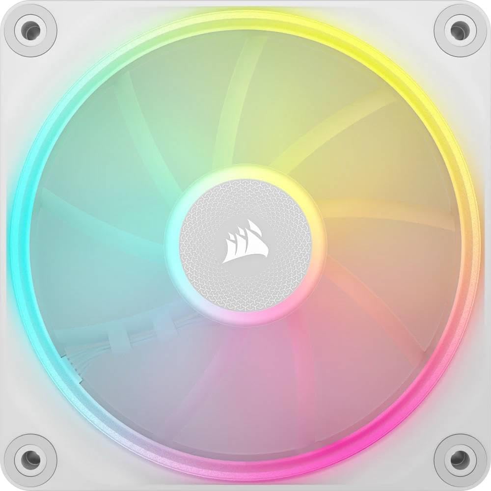 Corsair Corsair iCUE LINK LX120 RGB 120mm PWM Fans Triple Pack – Dual Light Loops – Includes iCUE LINK System Hub AirGuide Technology –