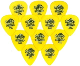 Jim Dunlop Tortex Guitar Picks / Plectrums: 0.73 mm (Pack of 12 Picks)