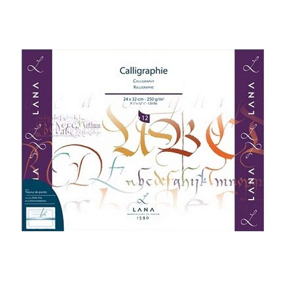 Hahnemuhle Lana - Bloc de caligrafía de 250 g, 24 x 32 cm, 012 fls 15 027 984 15 027 984