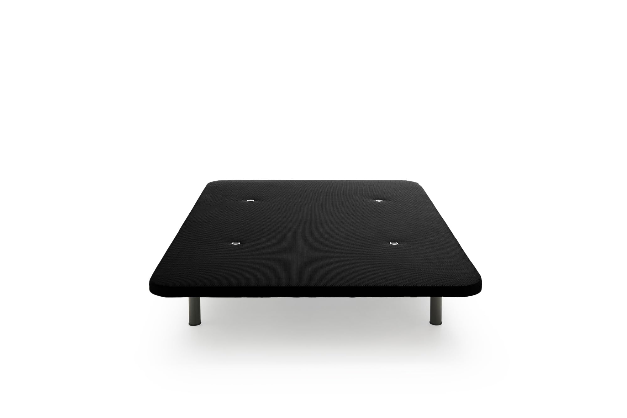 HOGAR24 ES - Base Tapizada en Color Negro - Tejido 3D Transpirable - Estructura Reforzada - Estabilidad y Durabilidad - Incluye Juego de 6 Patas de 32 cm - Medida: 135x190 cm
