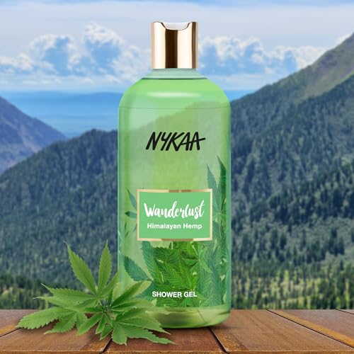 Image of WanderlustHimalayan Hemp Shower Gel, 300 ml| Nourishes & Hydrates| Gentle Cleanser| Earthy Fragrance of Hemp |Enriched With Aloe Vera| Paraben-Free, Vegan Formula| Suitable for All Skin Types