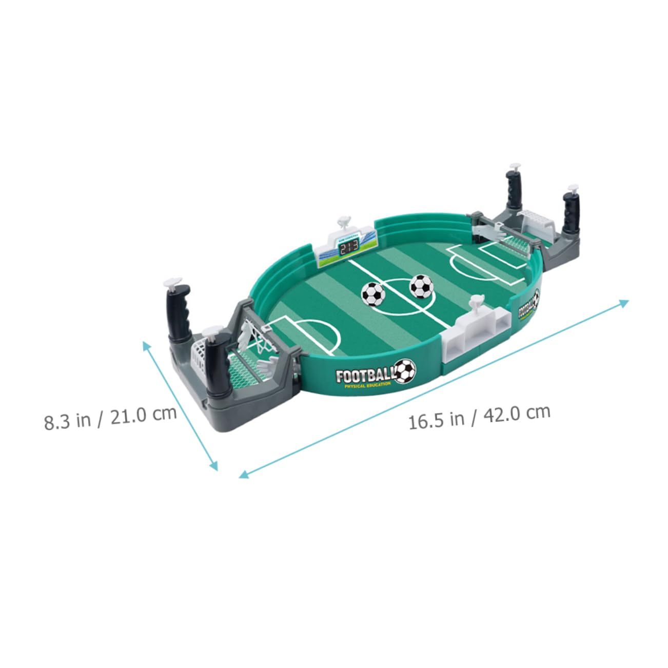 Kisangel 1 Set Tabletop Soccer Game Football Table Interactive Game for Boys and Girls Adults Compact Size Smooth Surface Safe Toy