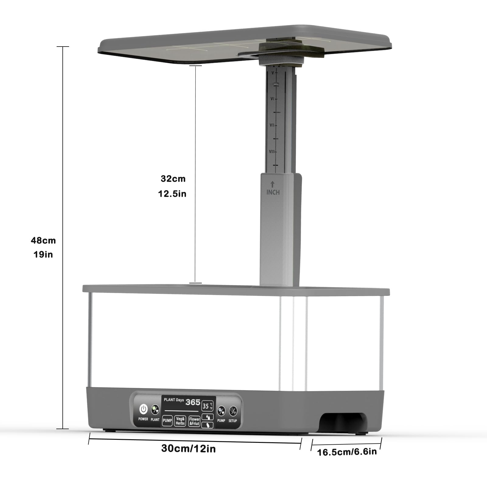 Sistema di coltivazione idroponica, APP & WiFi, 8 cialde intelligenti da giardino con luci di crescita a LED regolabili in altezza da 24 W, per regali di giardinaggio interni, fioriera per ortaggi