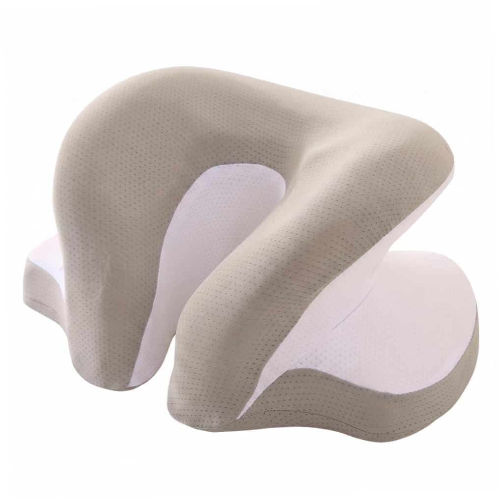 Xoeryoy Desk Pillow for Napping, 3D Memory Foam Office Pillow Cooling Ice Silk Fabric Pillows for Women Men, 13x9x5 Inch ;1