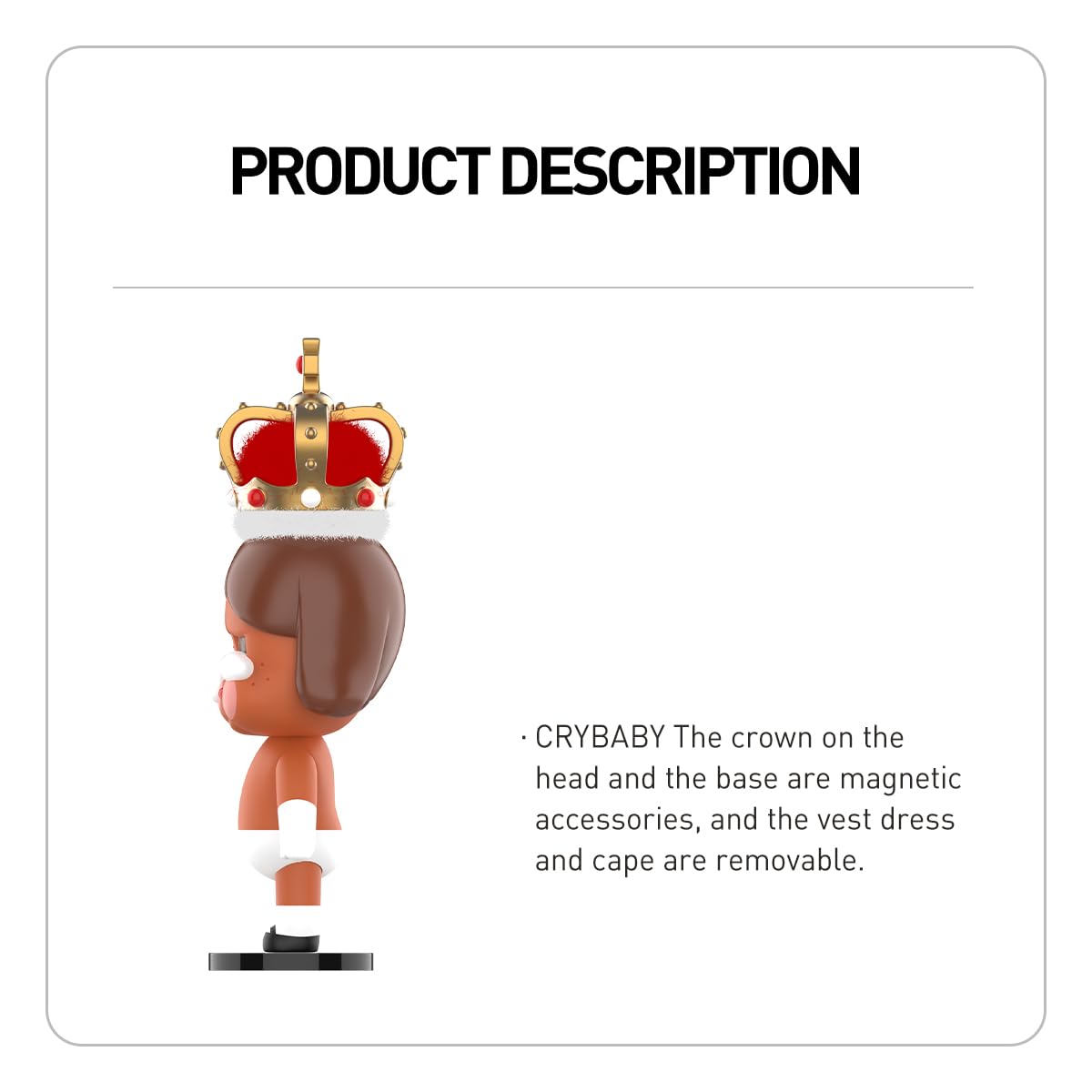 POP MART MEGA Crybaby 400% The Queen of Broken Heart Figures Anime Actionfiguren Sammelfiguren Sammler Kunstspielzeug Spielzeug Figuren Geschenk 1PC