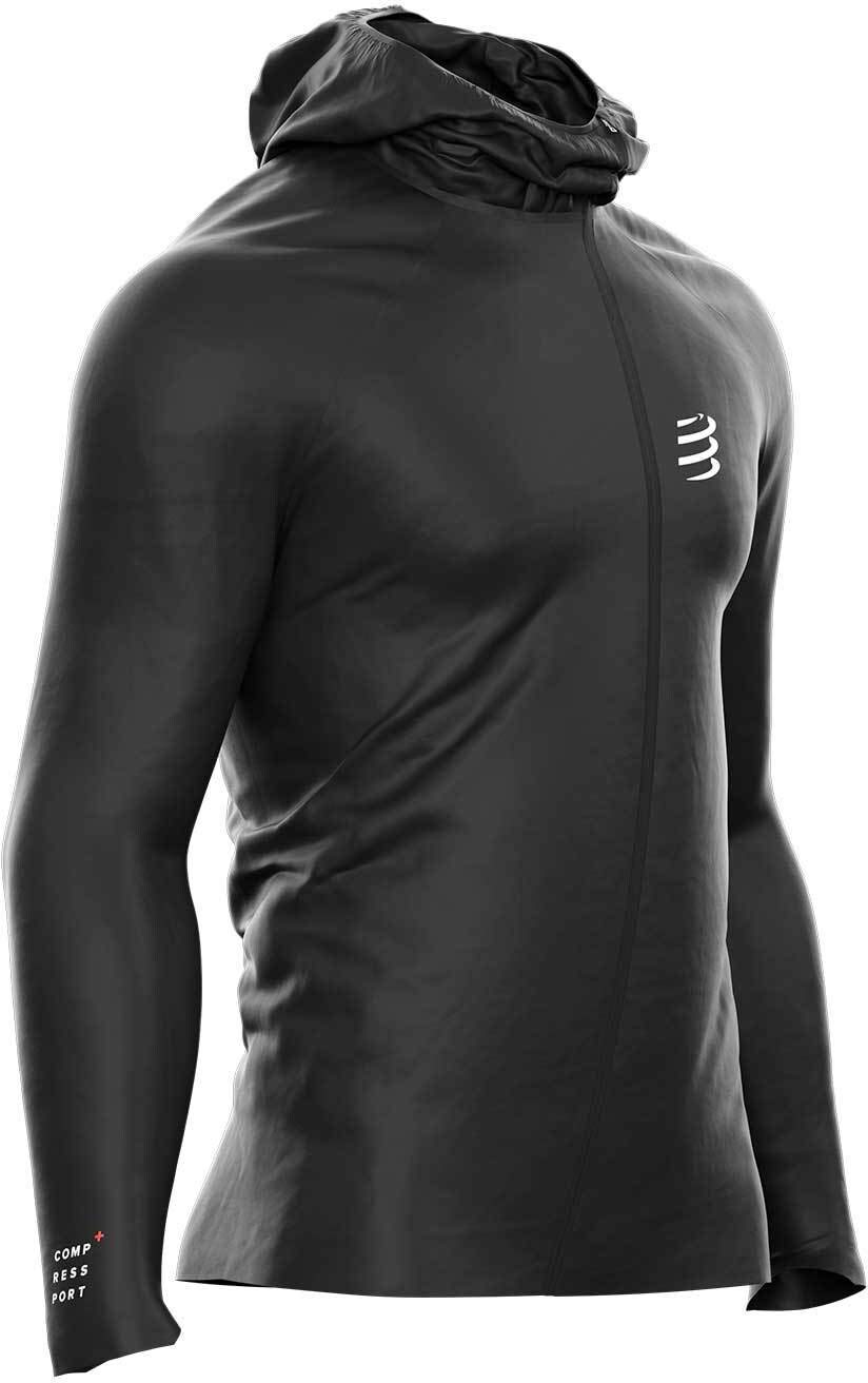 Compressport Men's Black/White Unisex Jacket, L