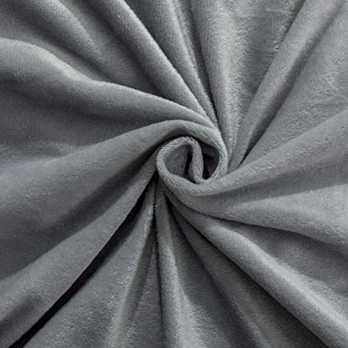Image of NTBAY 2 Pack Pillows with Velvet Pillowcases, Soft Cotton Down Alternative 13x18 Zippered Pillows for Sleeping in Crib Bed - Machine Washable - Breathable Travel Pillow, Smoke Grey