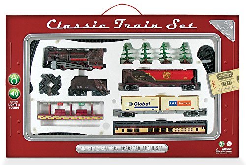 WowToyz Classic Train Set - 40 Piece with Steam Engine