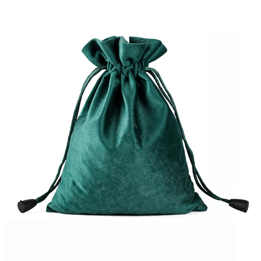 12 Stück Samt Schmuckbeutel mit Kordelzug,20x30 cm Stoff Säckchen Zum Befüllen,Samt Säckchen Geschenksäckchen Samtbeutel Aufbewahrungsbeutel Stoffbeutel Geschenkbeutel für Hochzeitsbevorzugung,Grün
