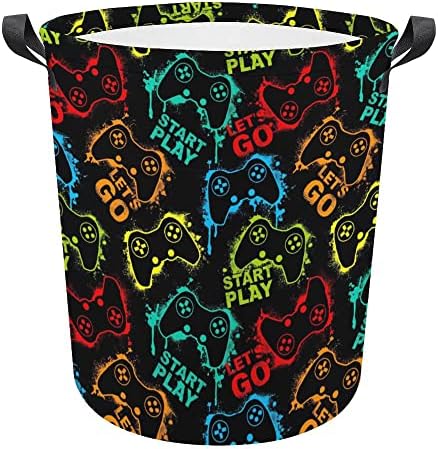 Amazon.com: Gaming Controller Gamer Art Foldable Storage Basket Game ...