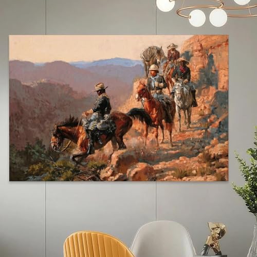 Póster de Frederic Remington, lámina de la 10ª Caballería para decorar salones y despachos 5