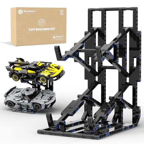 Image of Display Stand for Lego Technic Cars (1:16 Scale Only), 2-Tier Stand for Lego Car 42204 42205 42173 42161 42138 and More, Display Building Set for Boys, Girls, Adults, Ages 6+