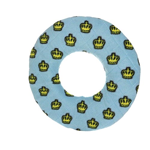 Mighty- No Stuff Ring - Blue - Squeaky Plastic Core. 2-In-1 Toy. Made Durable, Strong & Tough. Interactive Play (Tug, Toss & Fetch). Floats. #TOP1