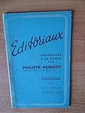  BULLETIN TRIMESTRIEL DES EDITORIAUX PRONONCES A LA RADIO n° 1 du 7 février au 13 février 1944