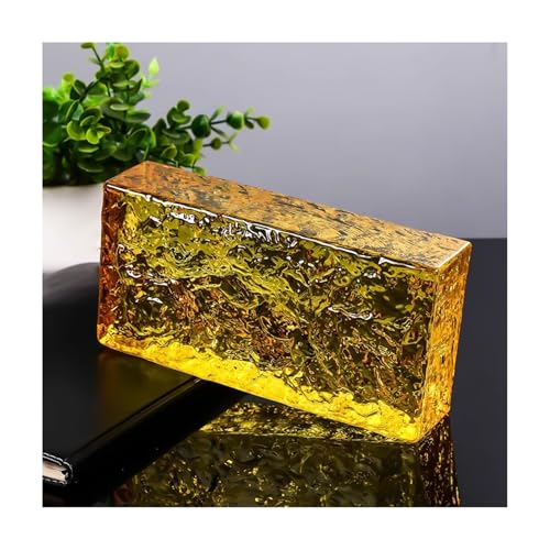 Znqndsr ZNQ-Glasblock Rechteckig Gelb