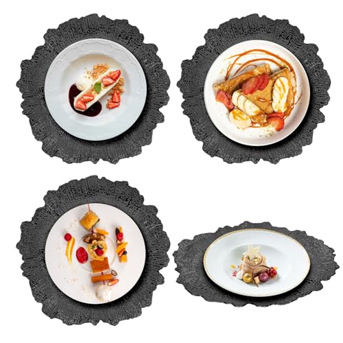 Platos cargadores plástico reutilizable 100 piezas 12 pulg miniatura 7