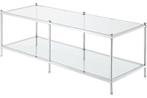 Chic Chrome Coffee Table: Convenience Concepts Royal Crest