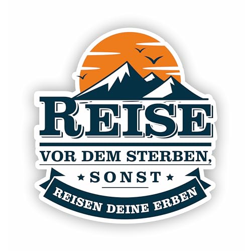 confox – Aufkleber „Reise vor dem Sterben, sonst reisen deine Erben“ – Sprüche-Sticker für Wohnmobil, Wohnwagen & Auto – wetterfest, UV-beständig – 10 x 11 cm confox – Aufkleber „Reise vor dem Sterben, sonst reisen deine Erben“ – Sprüche-Sticker für Wohnmobil, Wohnwagen & Auto – wetterfest, UV-beständig – 10 x 11 cm
