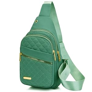 Crossbody Bag Embroidered Crossbody Bag for Women Man Daily Outdoor Travel Chest Daypack Crossbody for Running Hiking