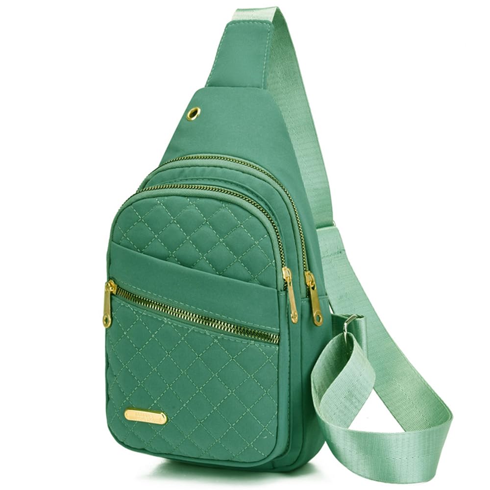 Crossbody Bag Embroidered Crossbody Bag for Women Man Daily Outdoor Travel Chest Daypack Crossbody for Running Hiking