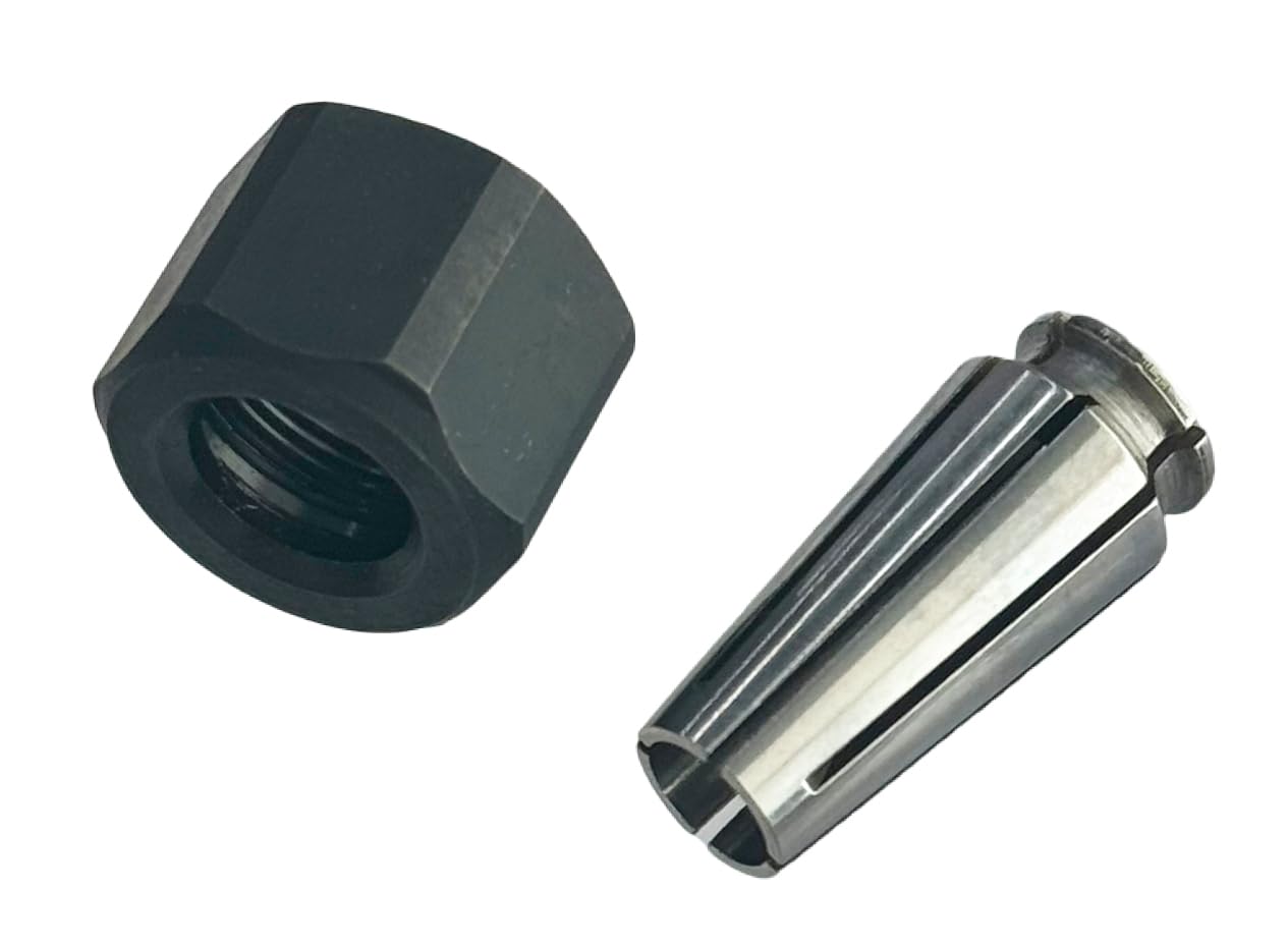 Tolxh #14-46-0166 1/4" Collet and Nut Assembly Kit 2485-20 & 2486-20 Die Grinders #48-68-0031 48-66-0974 1/4 Inch Collet Nut and Collet Quality