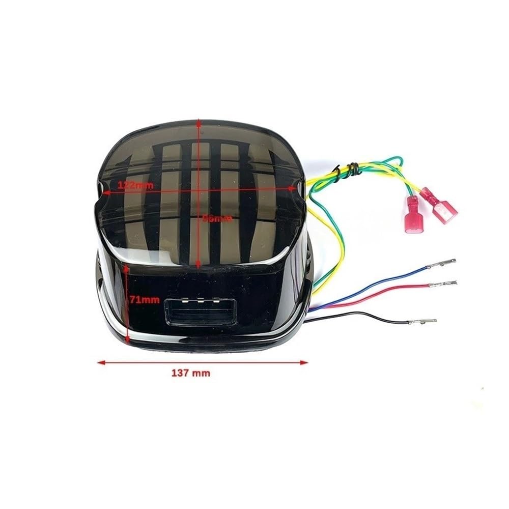 Fanale posteriore moto Luce Di Stop Posteriore, Luce Targa, Indicatore Di Direzione, Luce Posteriore Integrata, Luce Posteriore A LED Per Motociclette, Per Touring