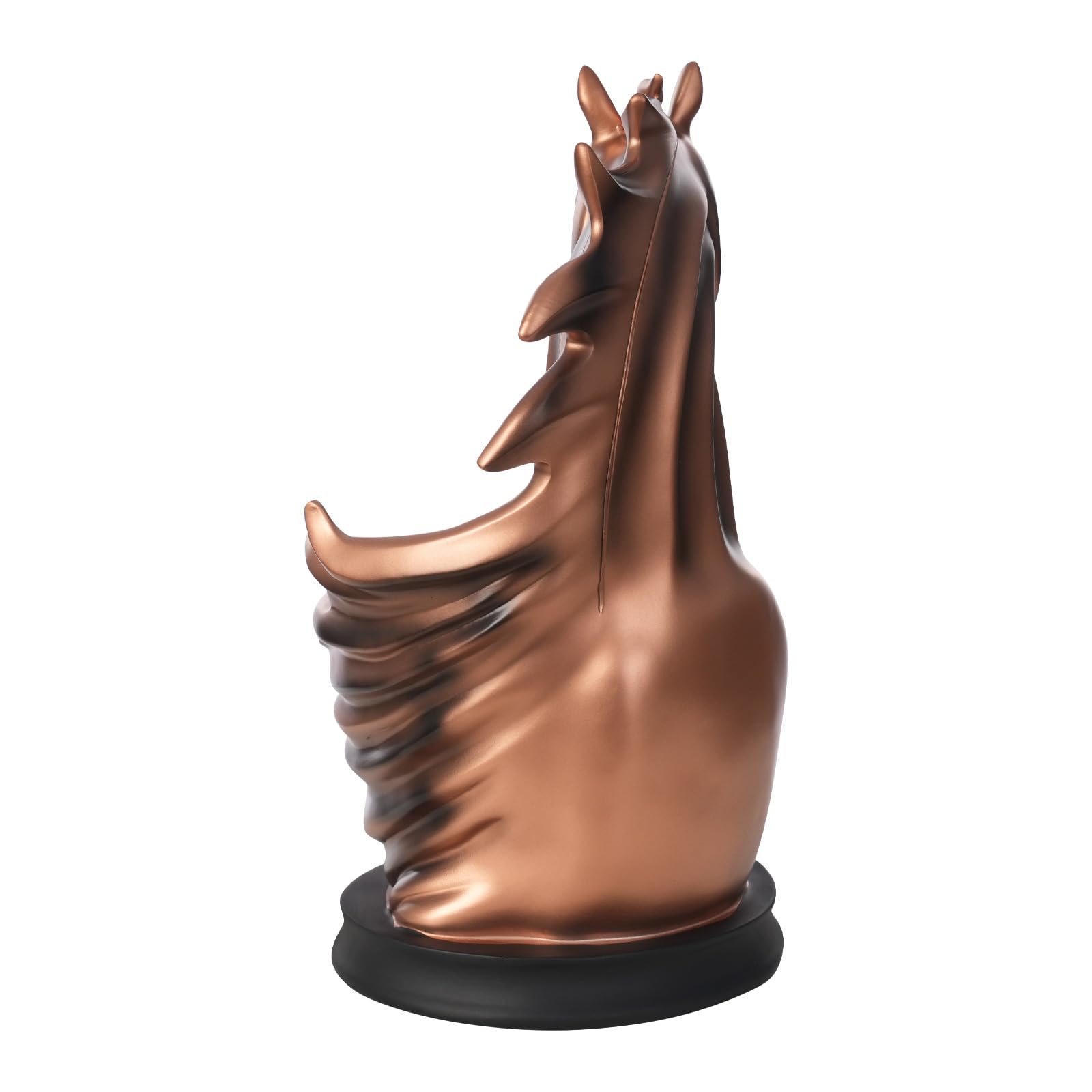 Alnemy Porte-bouteille de vin - Étagère à vin - Plateau de table - Statue de cheval comme maison, cuisine, cave à vin, rangement décoratif, sculpture de cheval, décoration de cheval, cadeaux (cuivre