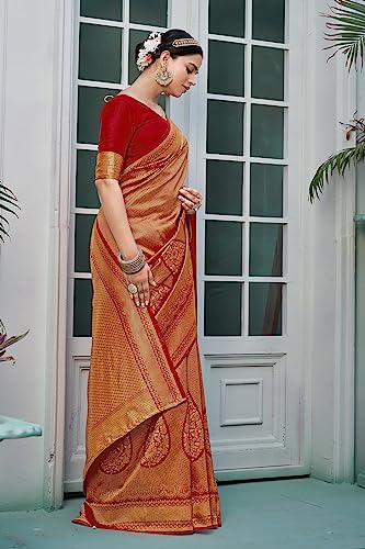 Image of Glory Sarees Women's Banarasi Silk Saree With Blouse Piece (Premium Silk107 Parent)