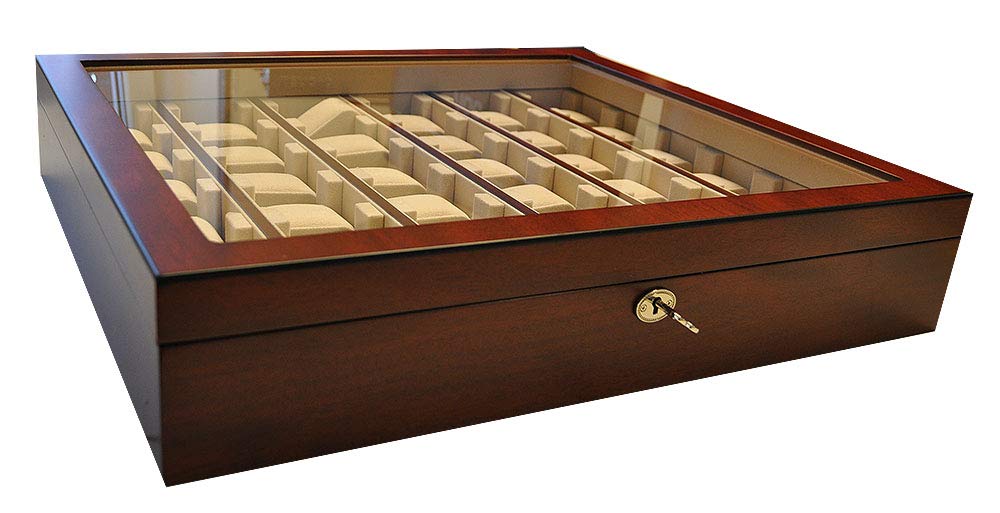Uhrenhuette Wandvitrine 36 Vitrine für Uhren Farbe Braun No.
