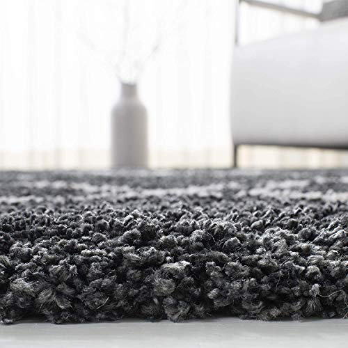 Image of Handwoven Microfibre 3D Rug for Living Room (Grey & Ivory, 5 X 7 Feet, Microfibre)