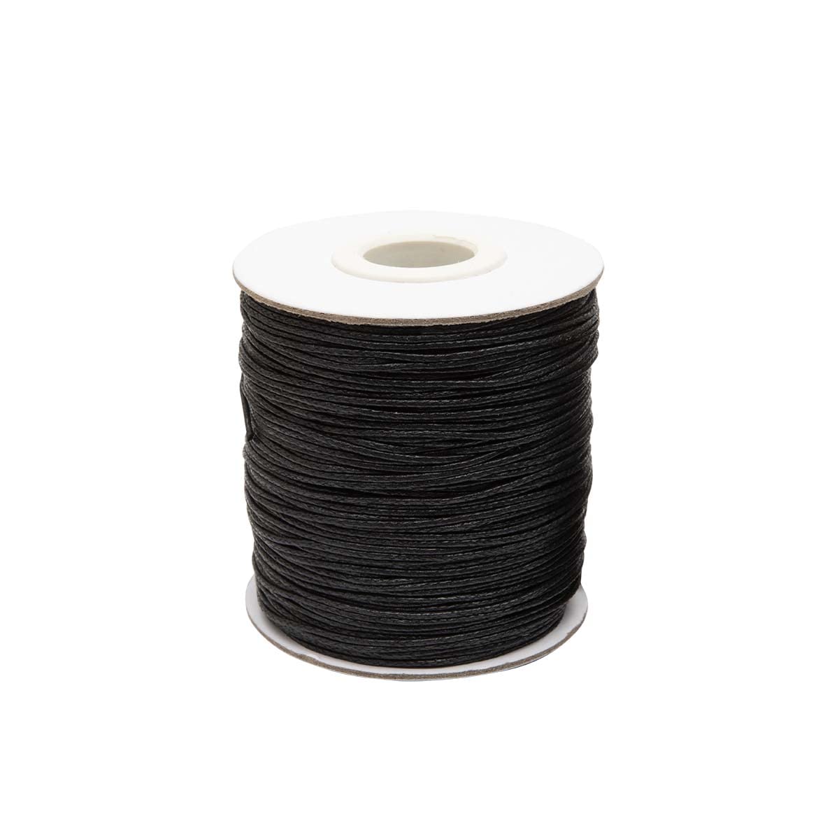 Realm 1Mm Black - 6M Waxed Cord Cotton - Bracelets, Necklaces, Jewellery Thread, Shamballa Macrame (1Mm Black - 6M)