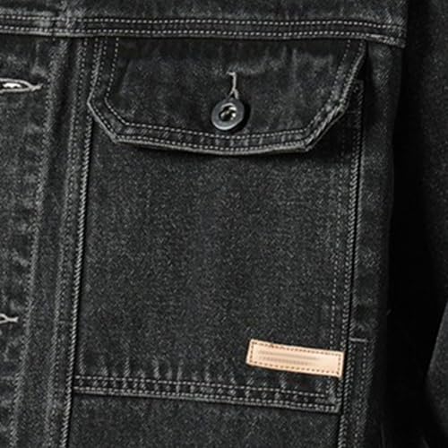 Chaqueta vaquera casual para hombre estilo vintage miniatura 5