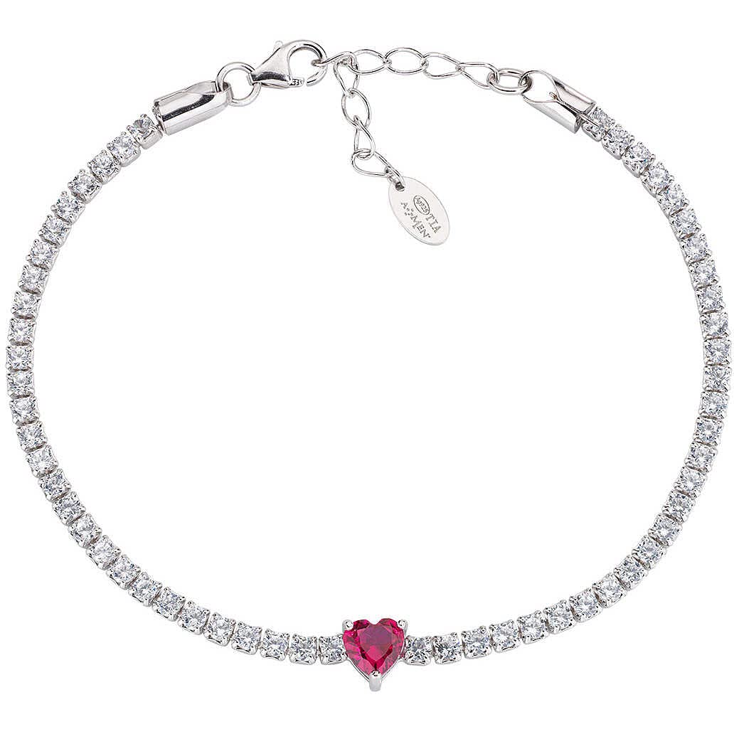 Amen Pulsera Mujer BT21CUBRBZ16 Plateado, one Size, Non-Precious Metal, No Gemstone