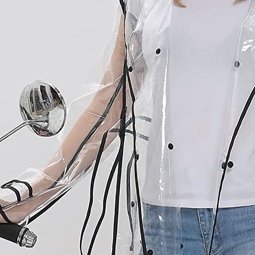 Raincoats Waterproof Transparent Plastic Clear Long Ladies Women Men Rain Coat Jackets Hooded With Belt2