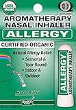 Best Organic Aromatherapy Allergy Nasal Inhaler - Made with 100% Organic Essential Oils - 0.7 ml by Sponix