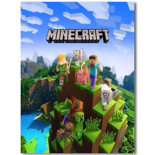 Hilycen Minecraft Poster For Fans Kids Gifts-Game Minecraft Posters Canvas
