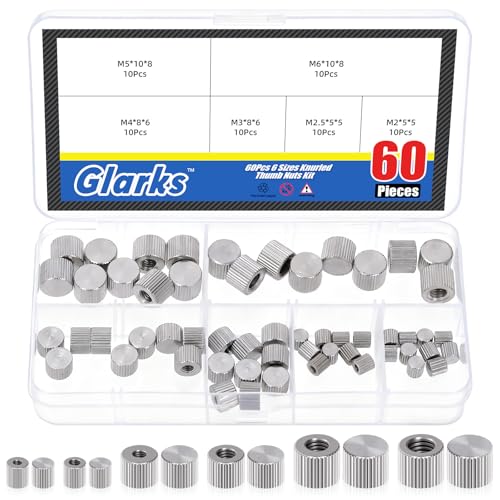 Écrous de pouce pour imprimante 3D et modélisme M3 M4 M5 kit de réglage manuel Glarks