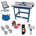 Kreg PRS1045 (KRS1035, PRS1025, PRS1015) Router Table with PRS3090 Caster, PRS3020 True-Flex, PRS3100 Router Table Switch, PRS3400 Set-Up Bars, and KRS7850 Router Table Stop
