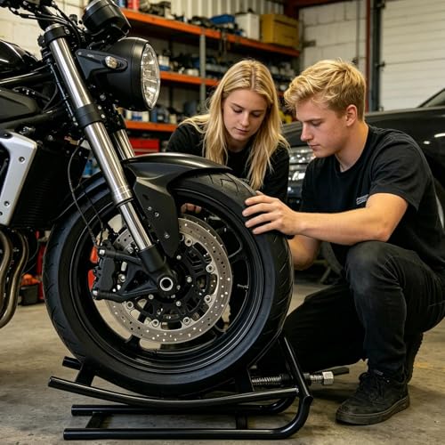 Crochet de levage manuel de moto pour optimiser l'espace du paddock - 5