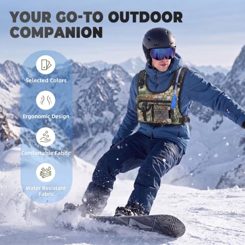 Image of Criuage USA Patent Running Hydration Vest Backpack, Lightweight Chest Pack with 2.0L Water Bladder Bag Daypack for Hiking Running Cycling Race Marathon for Women Men