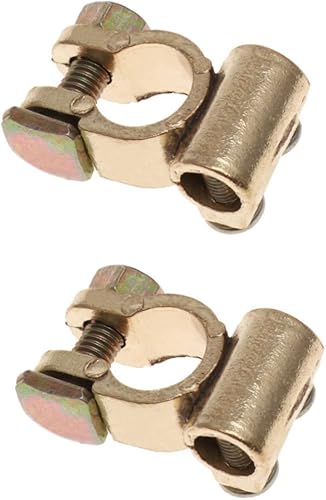 VICASKY Conector de abrazadera de terminal de batería Conector de terminal de batería de coche Adaptador negativo positivo al azar