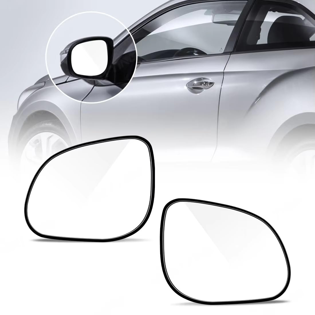 specchietto laterale Per Hyundai Per I20 2008-2013 | 87611-1J000 87621-1J000 Specchietto retrovisore Con Riscaldato Porta Lato Vetro specchio(1 Pair with Heated)