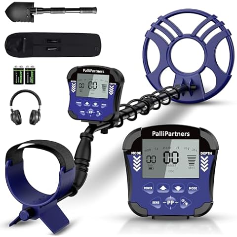 PalliPartners Metal Detector for Adults & Kids,Higher Accuracy Adjustable Waterproof Metal Detectors with Pinpoint & Disc,12" Inch Search Great for Detecting Gold, Coin, Treasure Hunting - A970 Cover